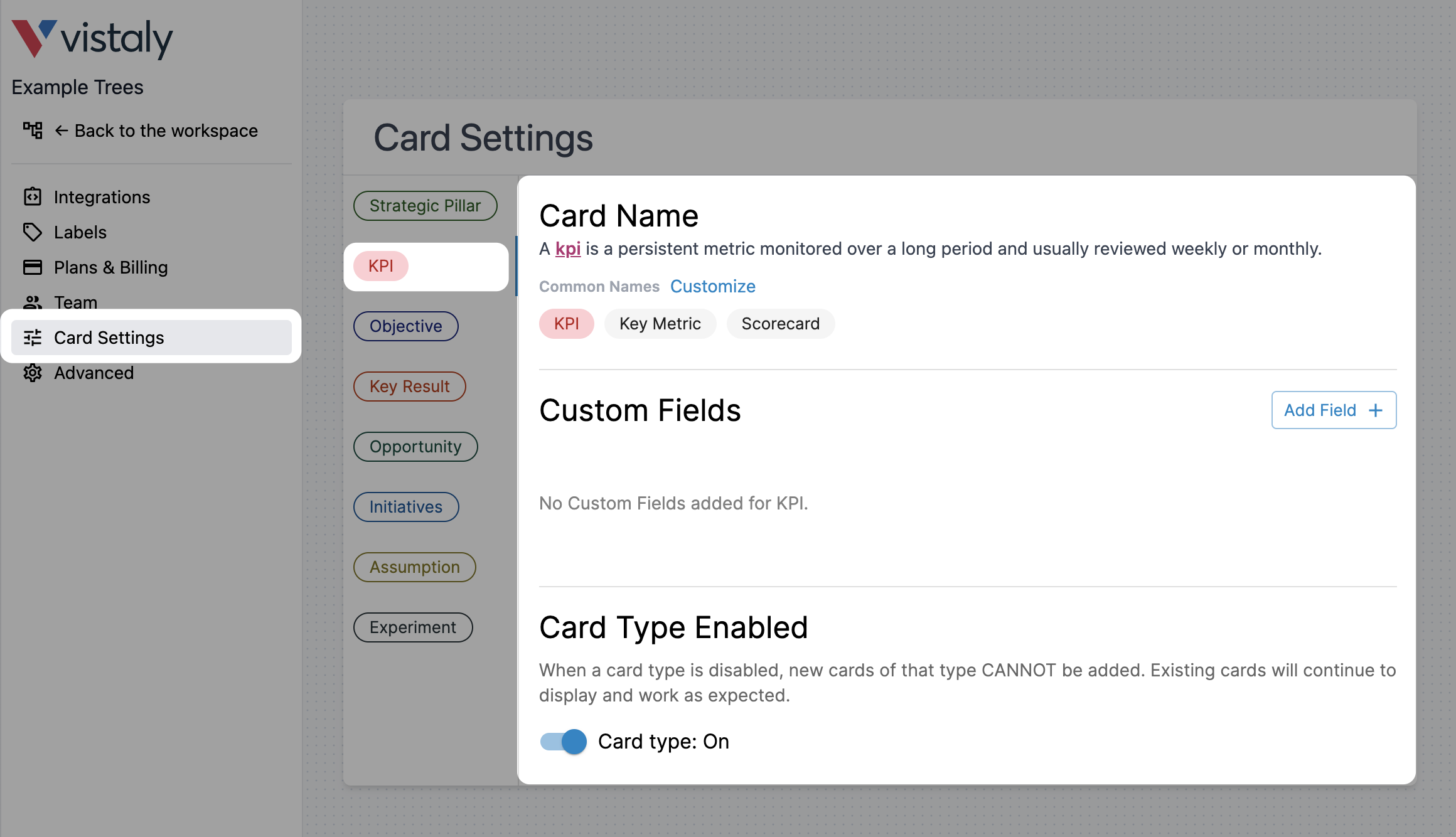 Configure KPIs