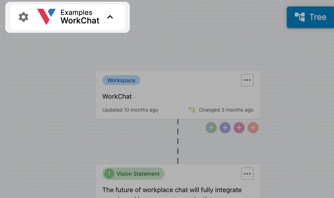 Workspace Selector Closed