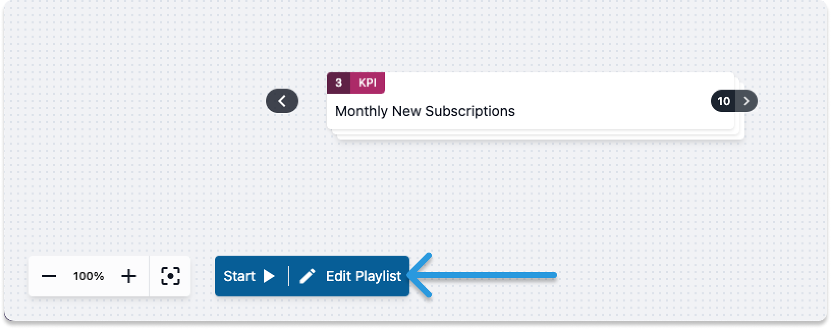 Manage playlist button